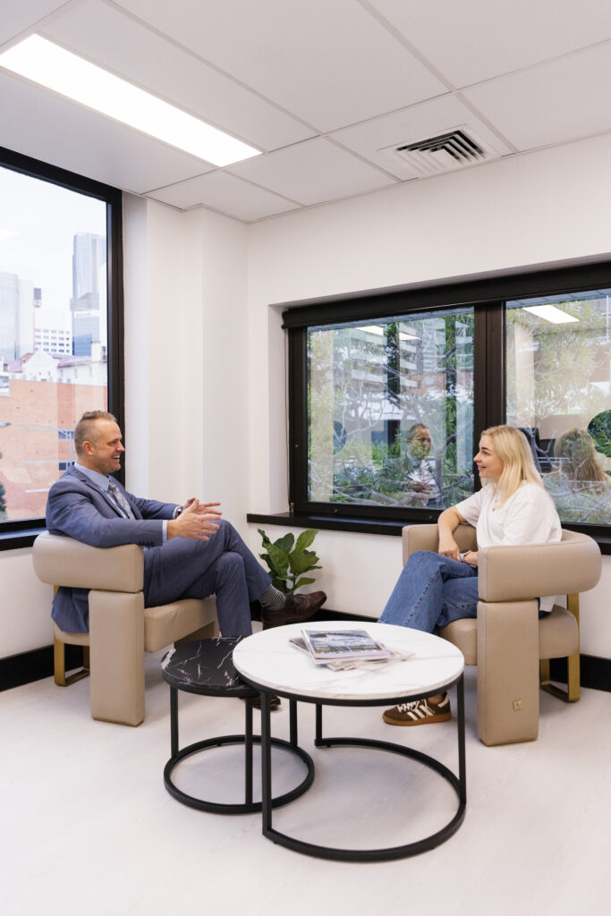 Consultation with Dr Mark Chernoff about IPL suitability for pigmentation, sunspots, and fine lines.