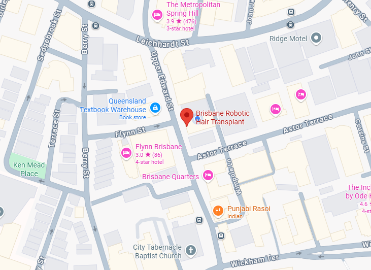 Google Maps Brisbane Robotic Hair Transplant